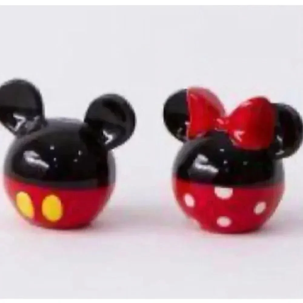 Disney Minnie & Mickey Mouse Ball Ceramic Salt and Pepper Shakers